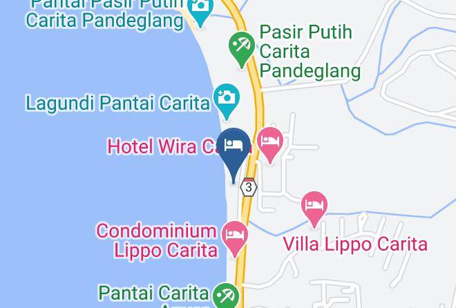 Pandeglang Regency - Kondominium Pantai Carita Selatan Maps