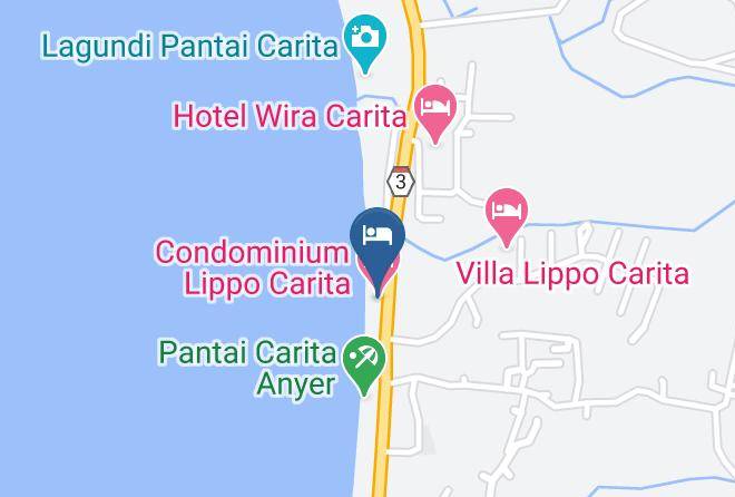 Pandeglang Regency - Kondominium Pantai Pasir Putih Carita Maps