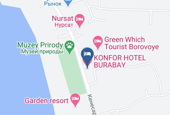 Burabay District - Konfor Hotel Burabay Maps