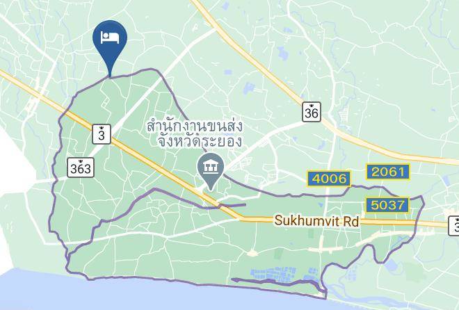 Amphoe Mueang Rayong - Kongka Resort Maps