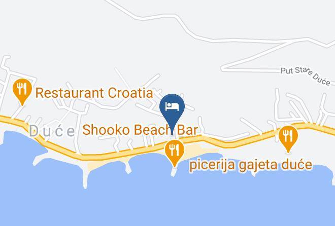 Dugi Rat - Konoba Sidro Maps