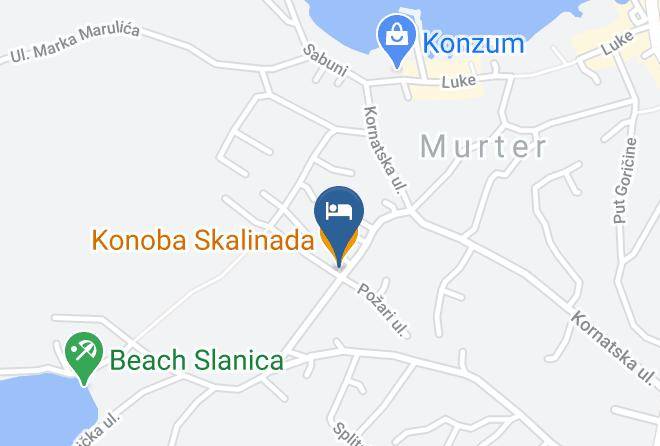 Murter - Konoba Skalinada Maps