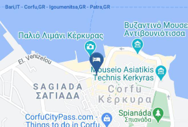 Kerkira - Konstantinoupolis Hotel Corfu Maps