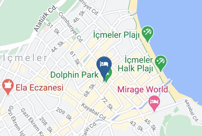 Marmaris - Kontes Beach Hotel Maps