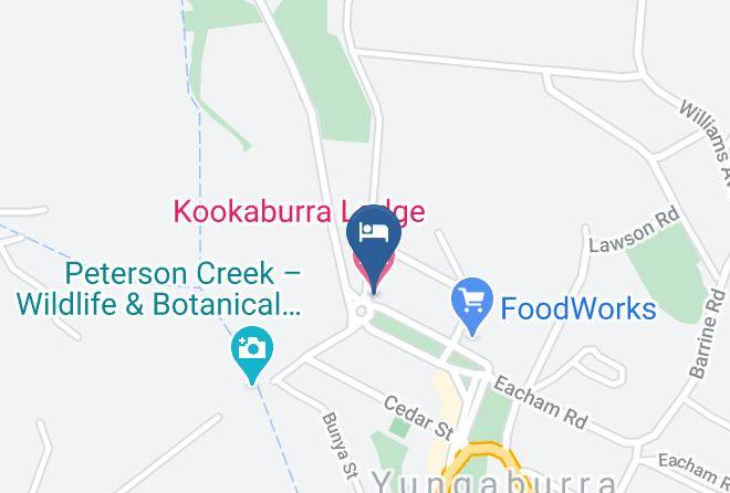 Kookaburra Lodge Motel Map