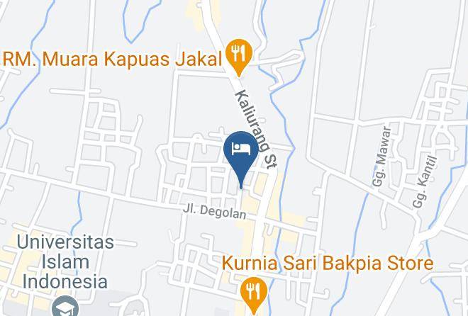 Sleman - Kool Kost Near Uii Jakal Yogyakarta Maps