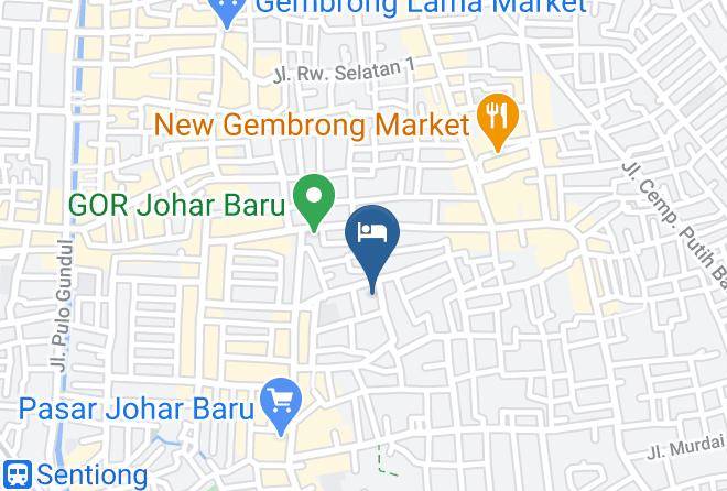 Central Jakarta - Koolkost Johar Baru Utara Maps