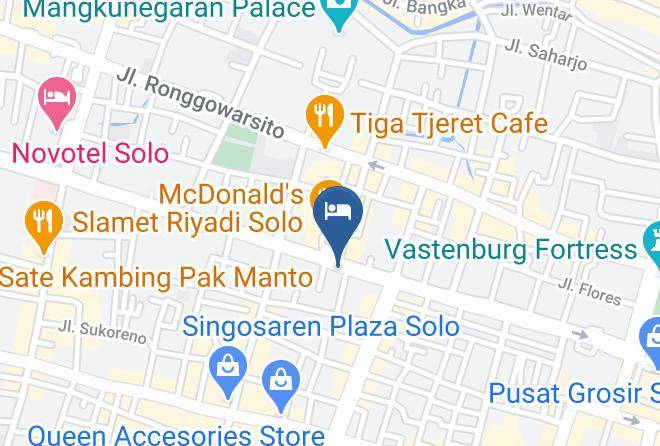 Surakarta - Koolkost Near Gladak Slamet Riyadi Solo Maps