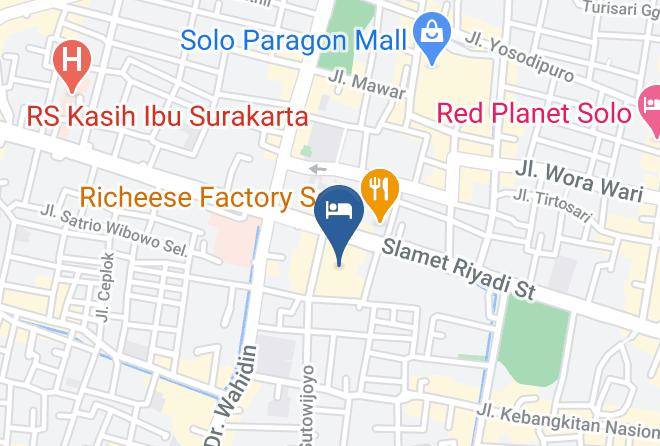 Surakarta - Koolkost Near Solo Grand Mall Maps