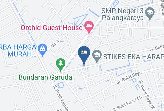 Kota Palangka Raya - Koolkost Syariah Jalan Beliang Maps
