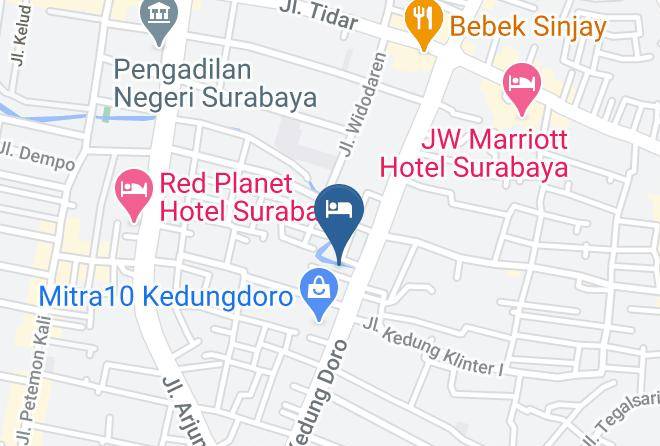 Kota Surabaya - Koolkost Syariah Kedung Doro Surabaya Maps