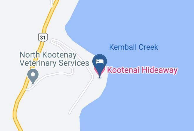 Central Kootenay - Kootenai Hideaway Maps