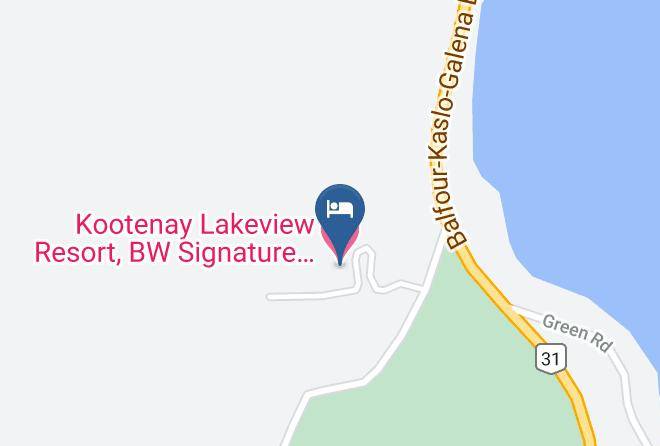 Central Kootenay - Kootenay Lakeview Resort Bw Signature Collection Maps