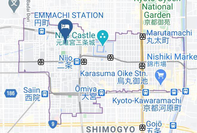 Kyoto City Nakagyo Ward - Koraku An Maps