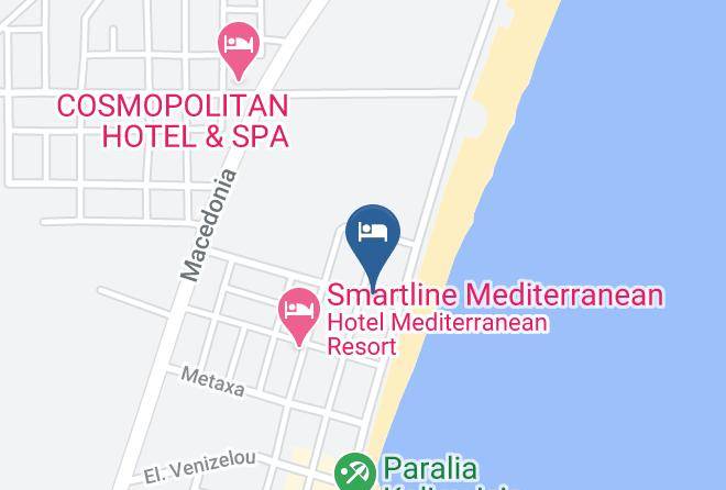 Pieria - Korali Hotel Maps