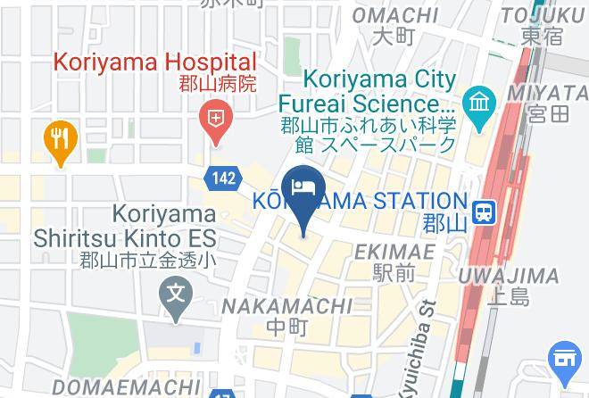 Koriyama City - Koriyama View Hotel Annex Maps