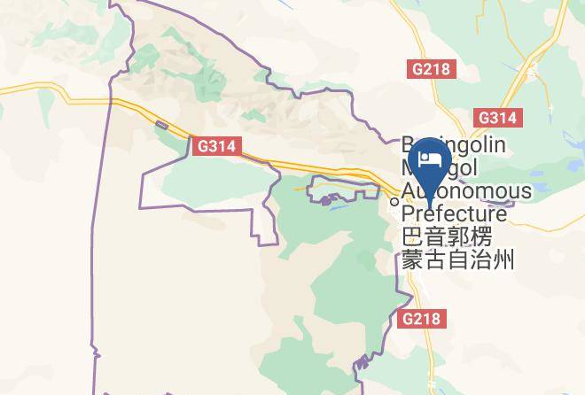 Bayinggolin Mongol Aut Prefecture - Korla Shunhe Hotel Maps