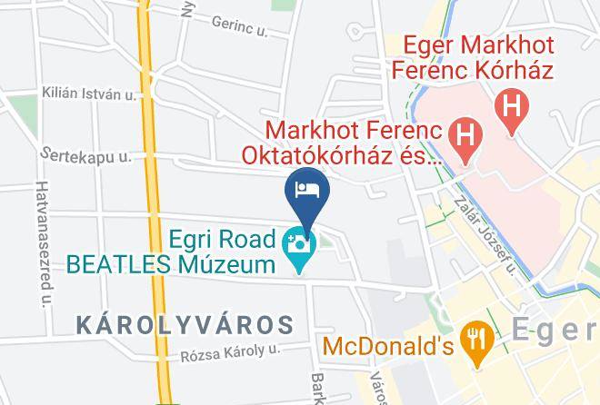 Eger - Korona Hotel Maps