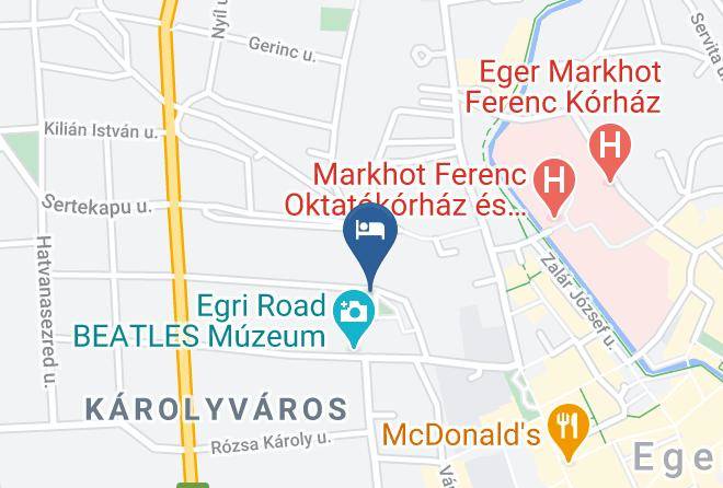 Eger - Korona Etterem Maps