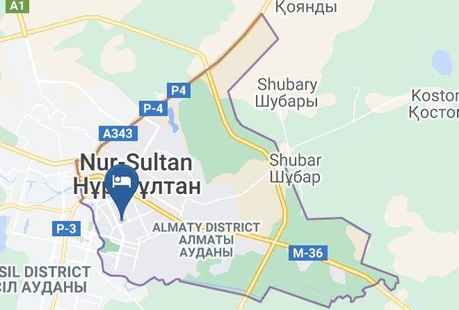 Nur Sultan - Korsar Hotel Maps
