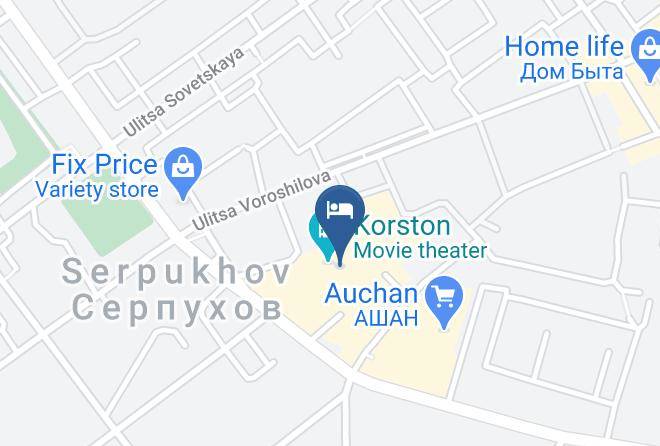 Korston Club Hotel Carta Geografica - Moscow - Serpukhovsky District