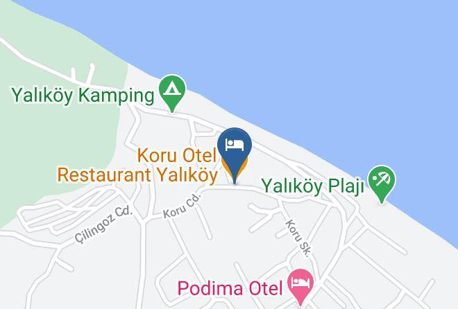 Catalca - Koru Otel Restaurant Yalikoy Maps