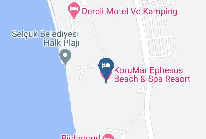 Selcuk - Korumar Ephesus Beach & Spa Resort Maps
