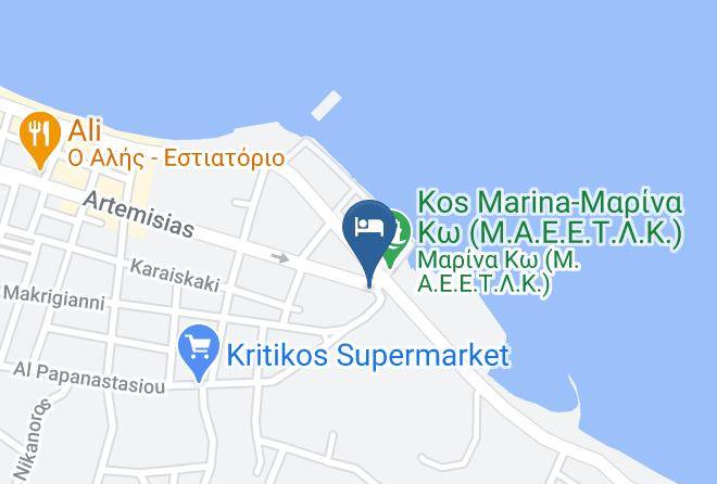 Kos - Kos Bay Hotel Maps