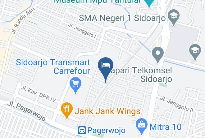 Sidoarjo Regency - Kos Kost Putri Transmart Mall Sidoarjo Pusat Kota Maps