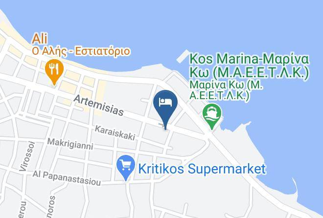 Kos Sunrise Hotel Appartments Map