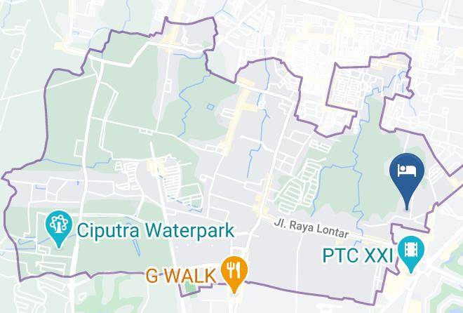 Kota Surabaya - Kos Taman Paradise Maps