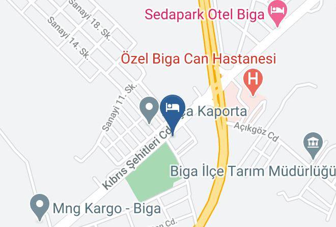 Biga - Kosdere Otel Maps