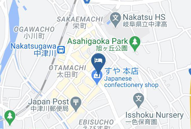 Nakatsugawa City - Plaza Hotel Nakatsugawa Yodogawa Maps