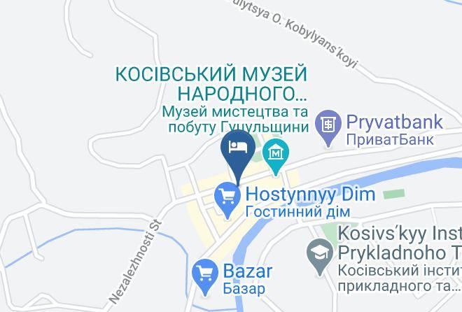 Kosiv Hotel Map