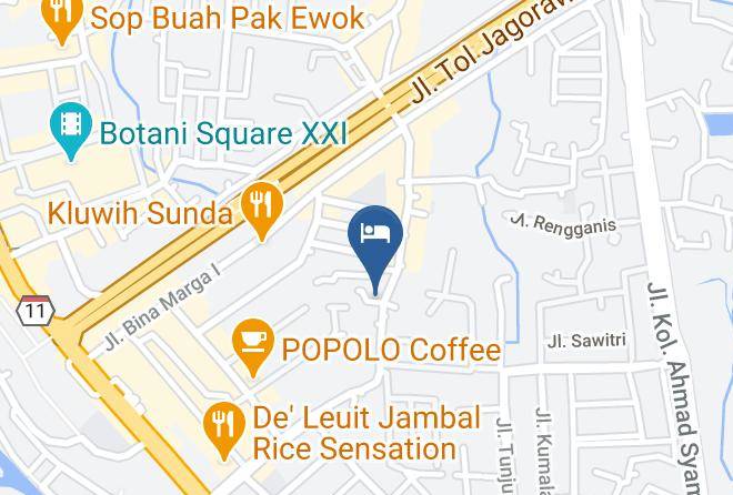 Kota Bogor - Kost Carmelia Baranangsiang Bogor Maps
