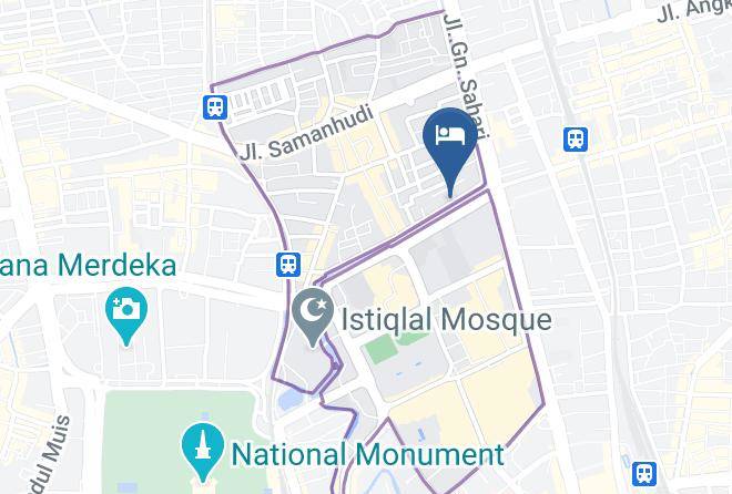 Central Jakarta - Kost Pasar Baru Maps
