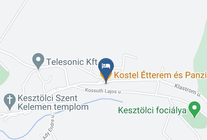 Kesztolc - Kostel Etterem Es Panzio Maps