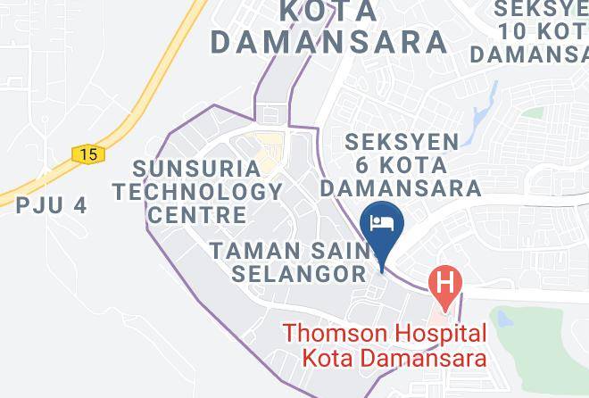 Petaling - Kota Damansara Boutique Hotel Maps