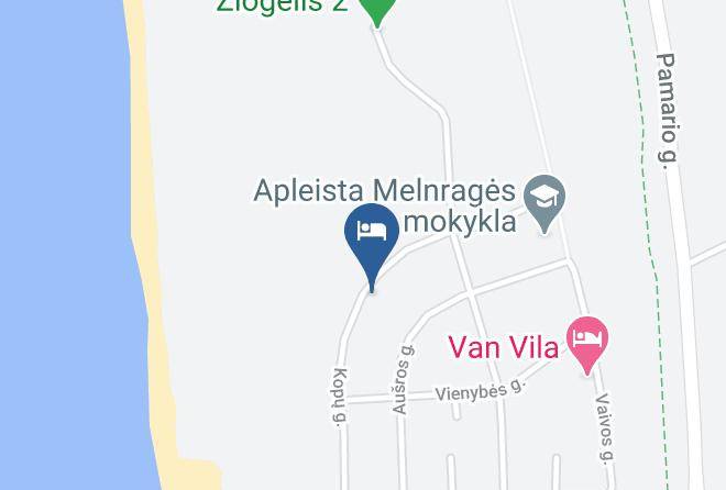 Klaipeda - Kotedzas Melnrageje Maps