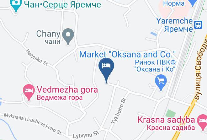 Yaremcha - Kotedzh Fray Maps
