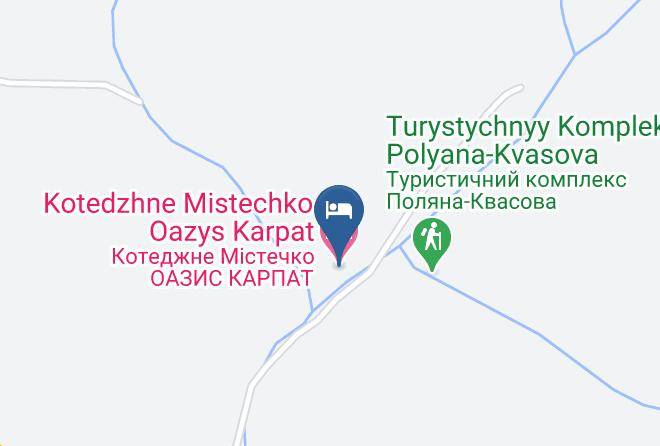 Kotedzhne Mistechko Oazys Karpat Map