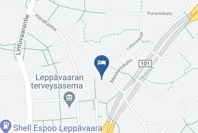 Espoo - Kotihotelli Leppavaara Maps