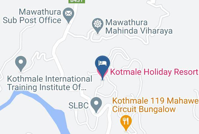 Kandy - Kotmale Holiday Resort Maps
