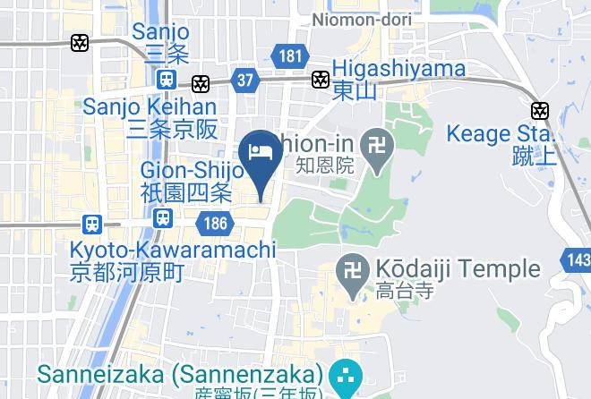 Kyoto City Higashiyama Ward - Koto A & B Maps