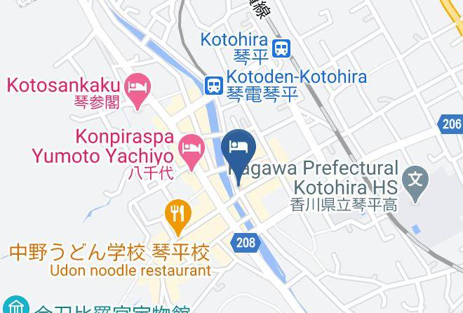 Kotohira Townnakatado District - Kotobuki Ryokan Maps
