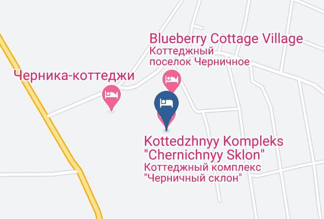 Kottedzhnyy Kompleks Chernichnyy Sklon Map