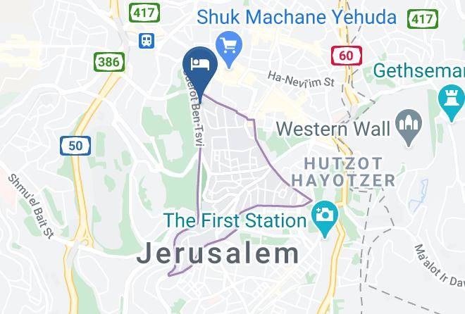 Jerusalem - Biazi Hotel Maps