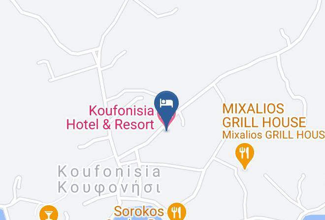 Naxos - Koufonisia Hotel & Resort Maps