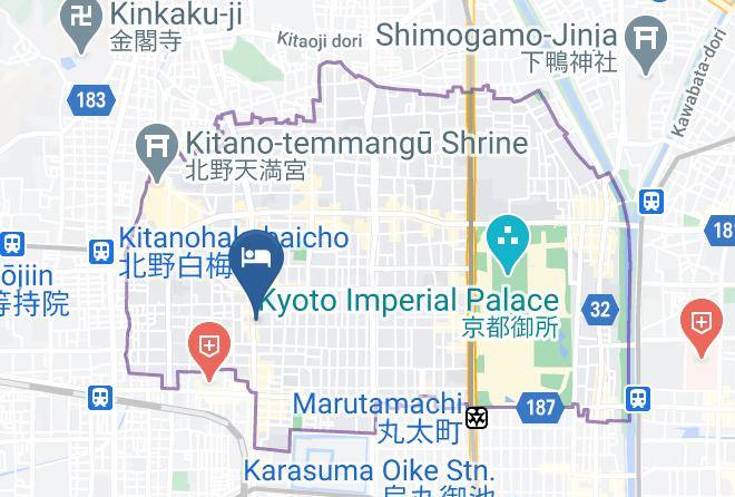 Kyoto City Kamigyo Ward - Kouhaku Fue Maps