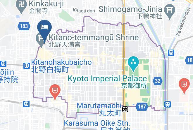 Kyoto City Kamigyo Ward - Kouhaku Kamishichiken Maps